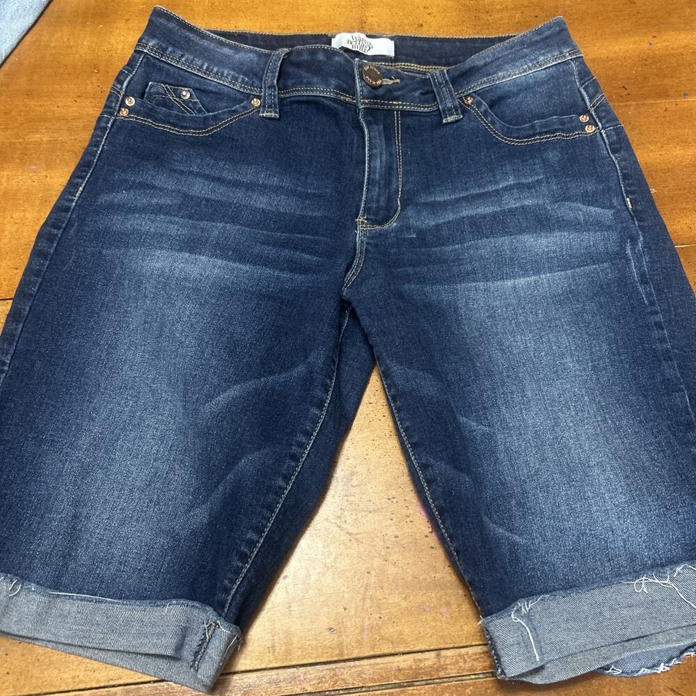 YMI "WannaBettaButt" Jean Shorts Size 5/27 Bermuda Cuffed Y2K School